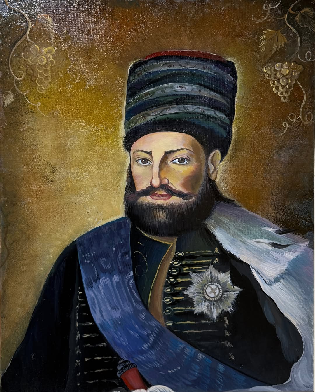 Yağlı boya portre, 40x50 cm tuval üzerine