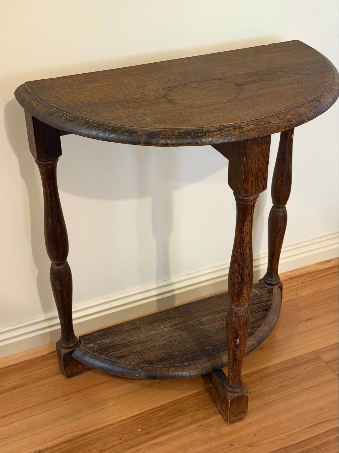 Small handmade wooden coffee table