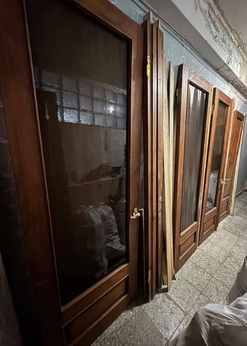 Wooden glass interior doors, several sizes