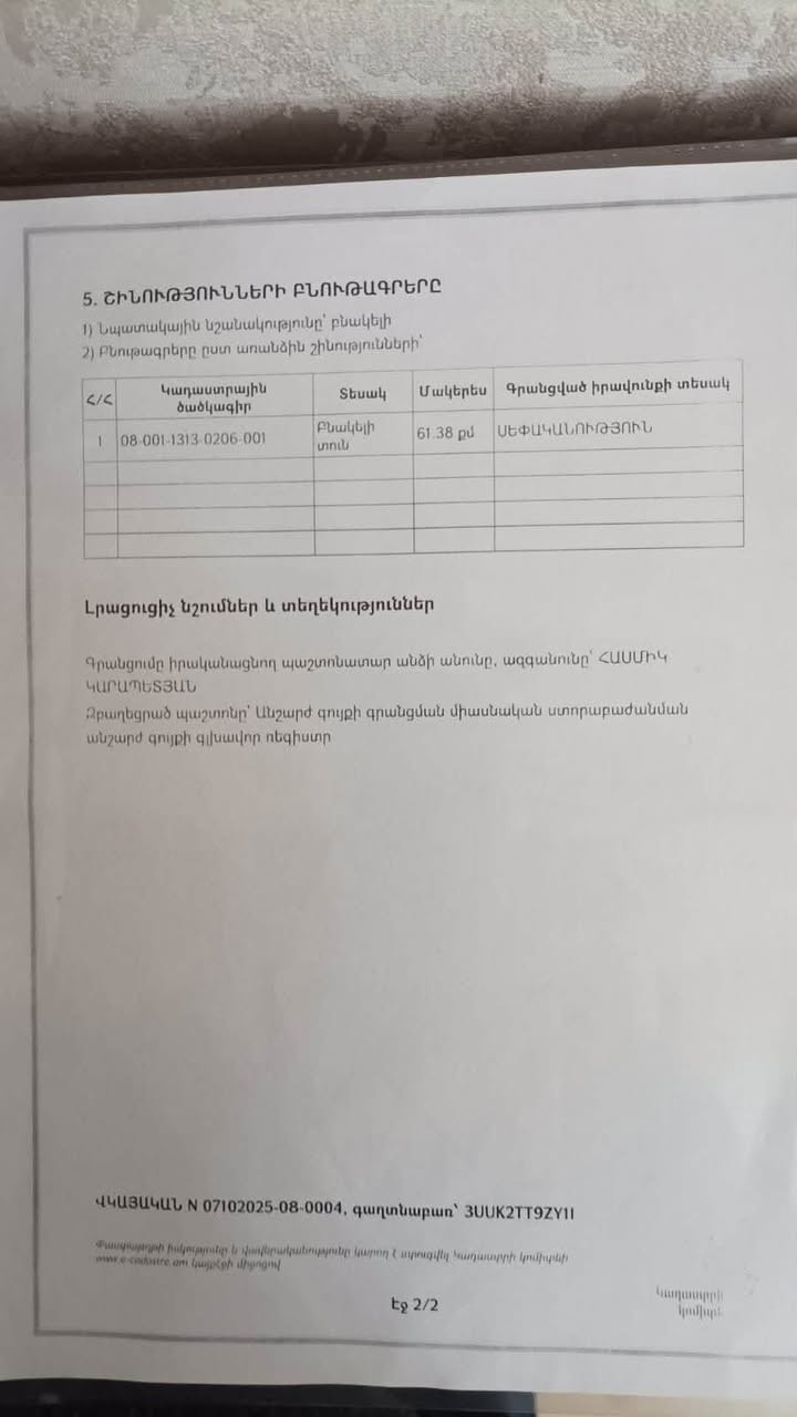 Дом в районе Хэйят, Гюмри — $23,000