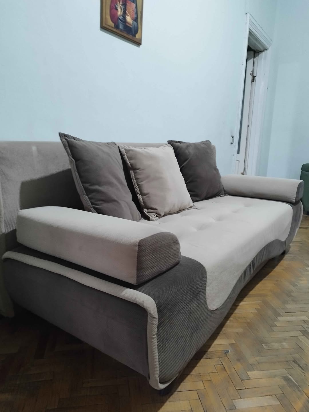 Sofa bed with storage, 1.5 bed