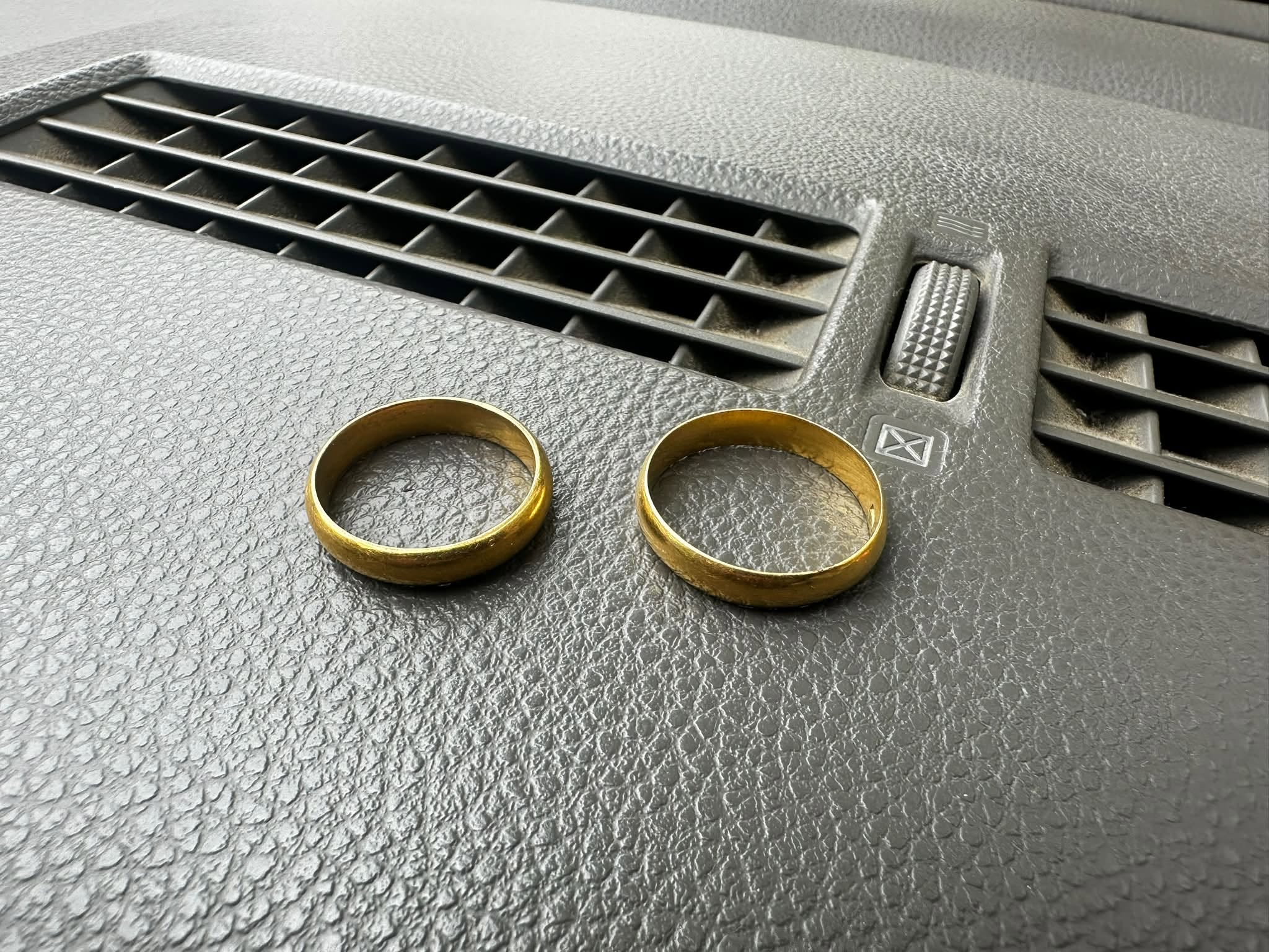 Old Russian gold rings, 958 sample