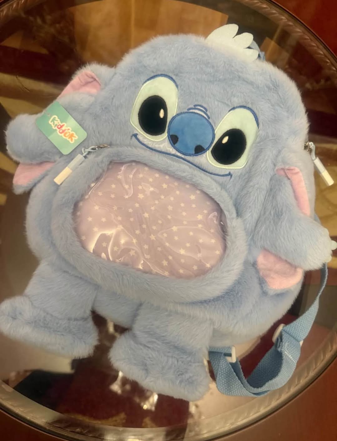 Stitch plüş çanta, etiketli