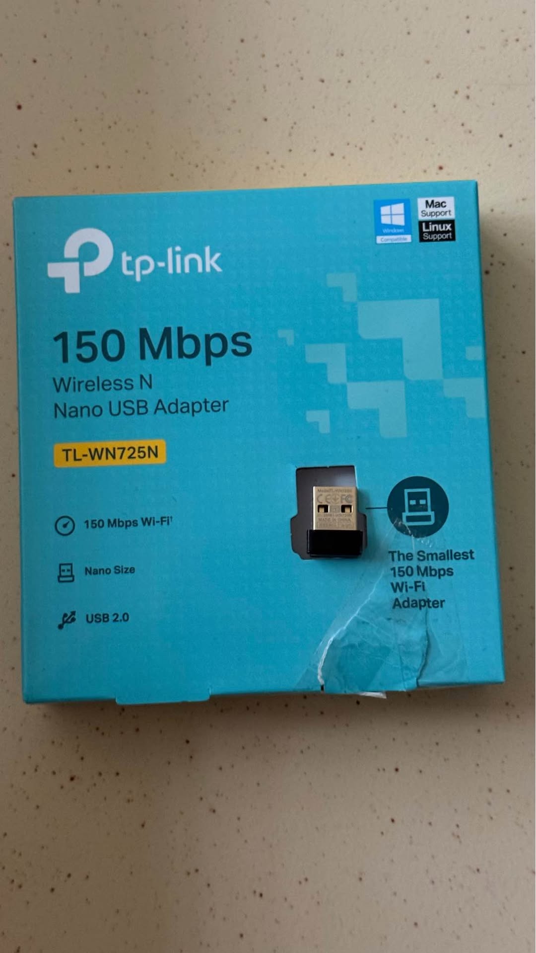 TP-Link TL-WN725N Wi-Fi адаптер, новый