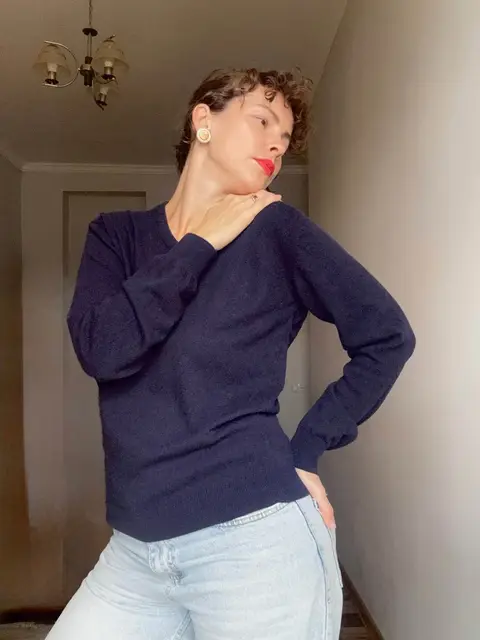 Italian wool-cashmere sweater, size M