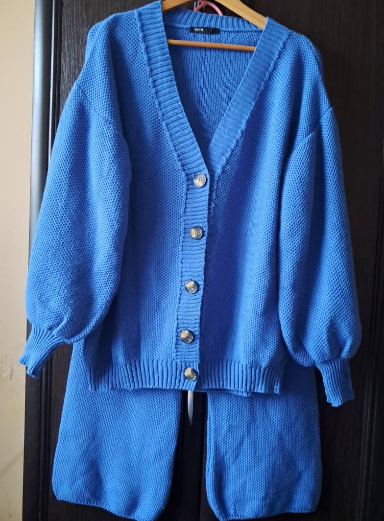 Oversize mavi toxunma dizi, ölçüsü 36-44