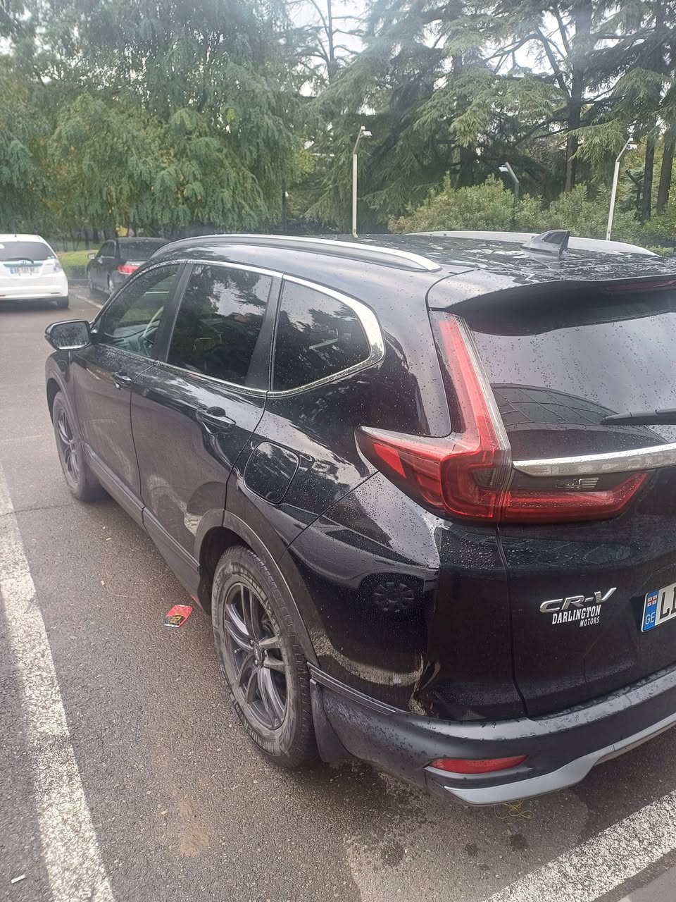 Honda CR-V, черный, номерные знаки GE