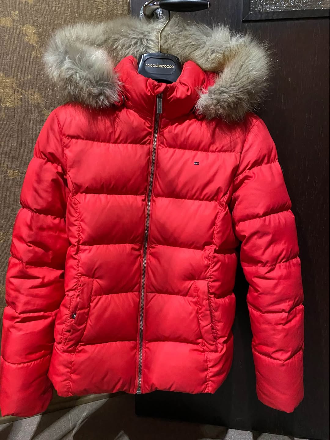 Tommy Hilfiger ceket, kürk mont, 8-10 yaş