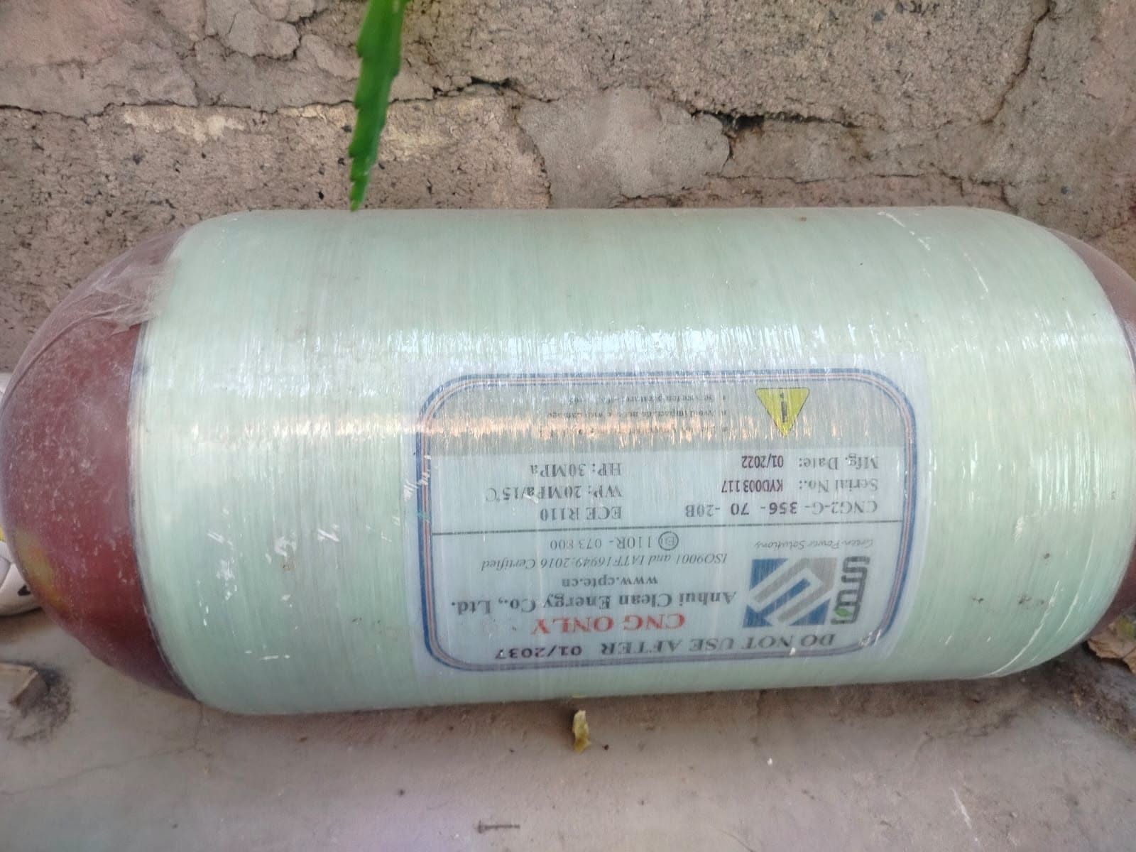 CNG gas cylinder, type 2