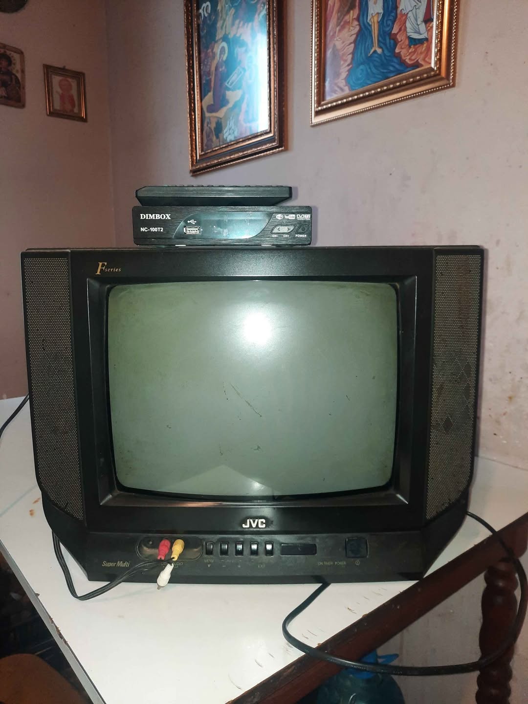 JVC ტელევიზორი Dimbox მიმღებით
