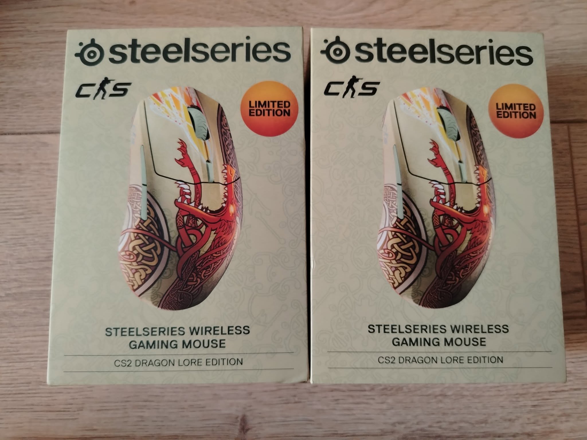 SteelSeries Kablosuz Oyun Fare CS2 Ejderha