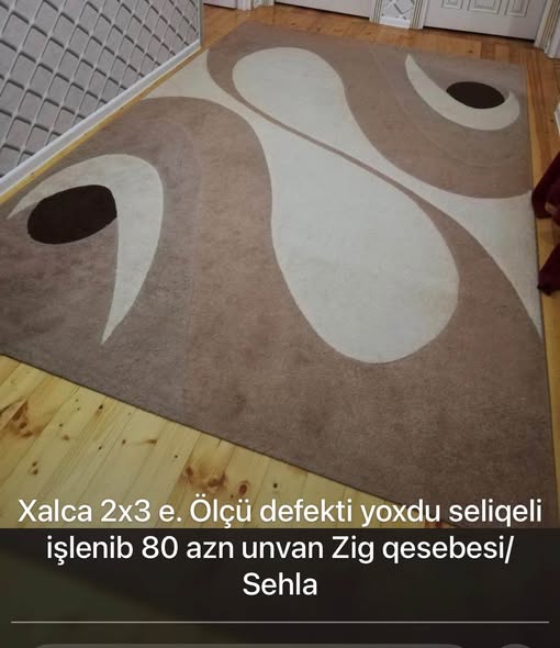 Xalça 2x3 m, defektsiz, səliqəli