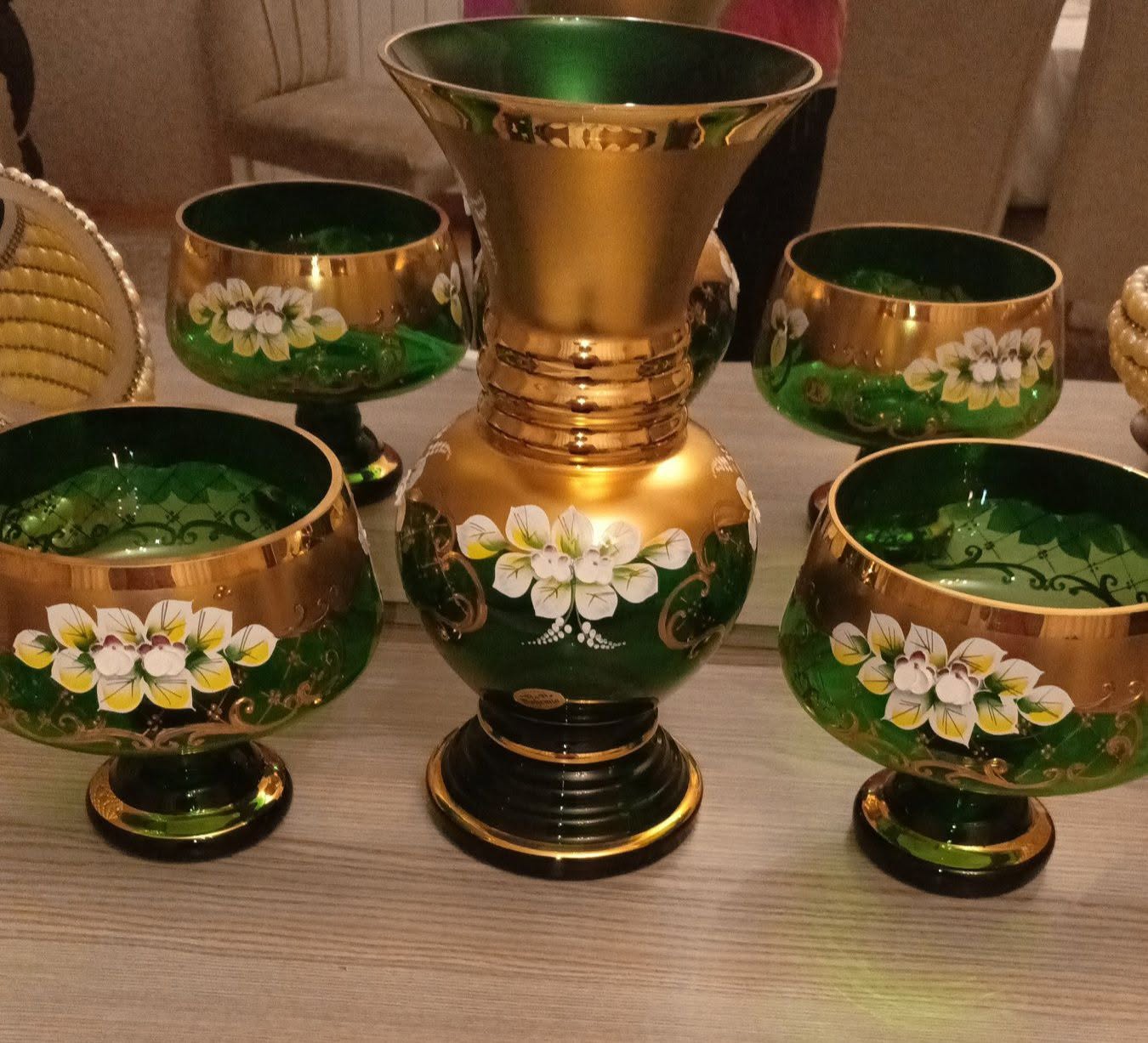 Kristal bardak takımı, birlikte