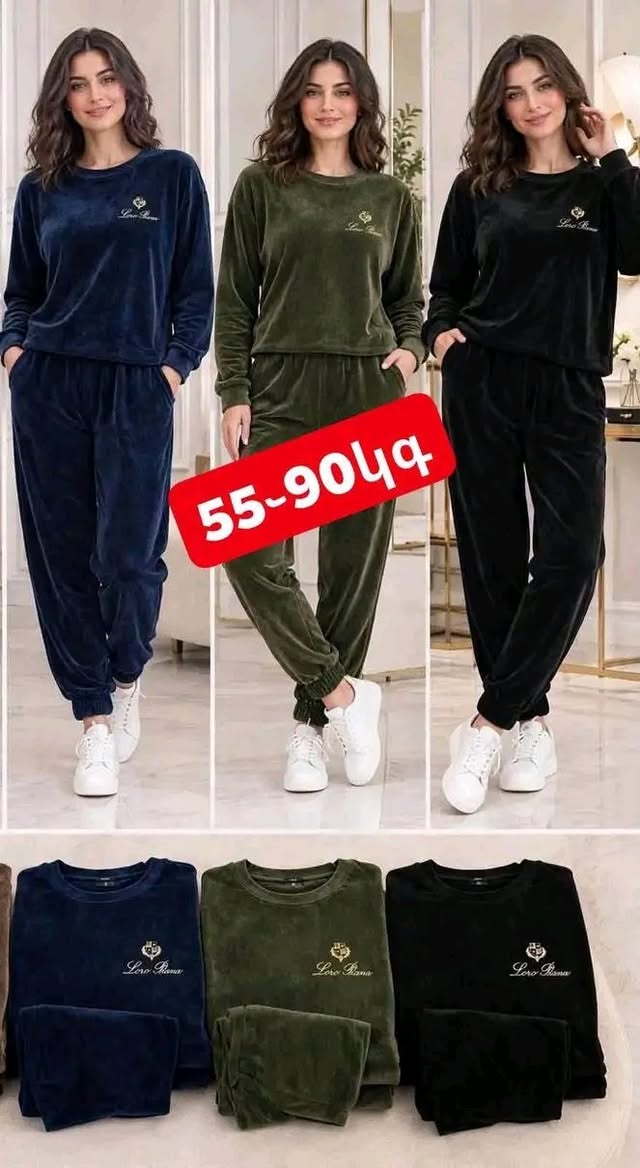 Velour tracksuits in new colours
