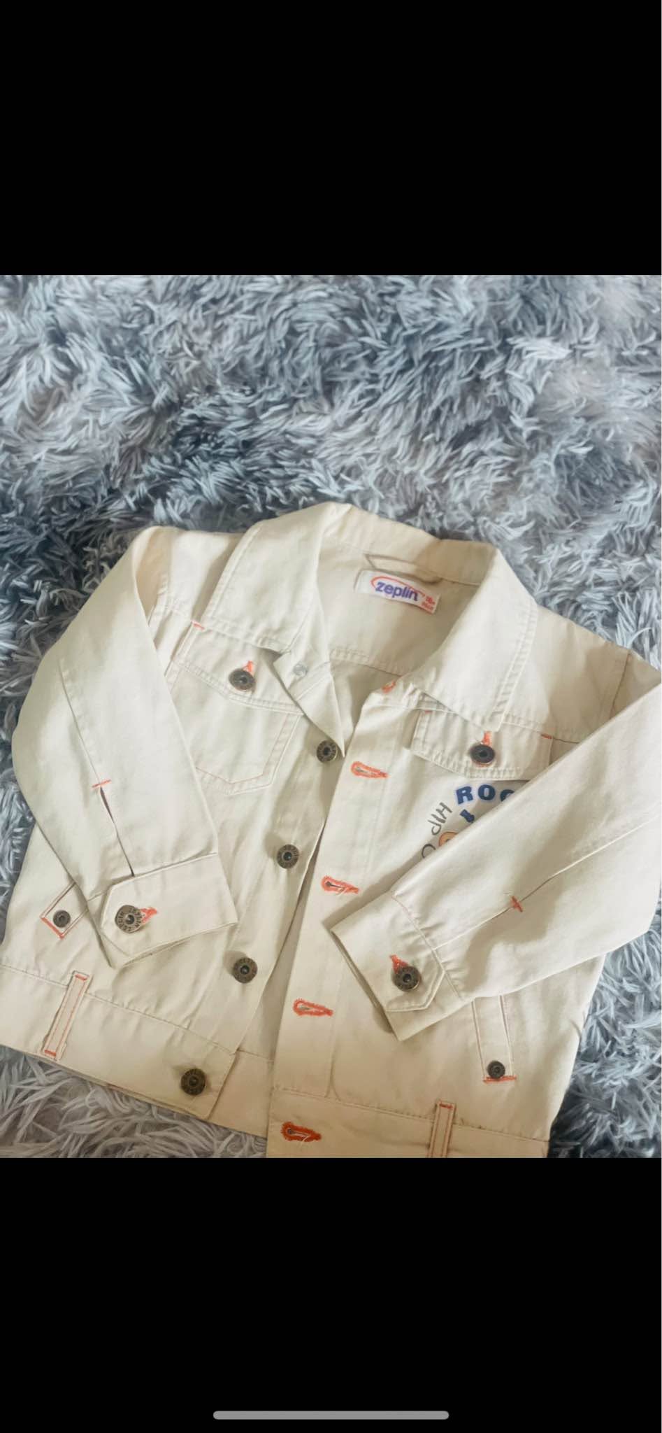Zeplin cream children's jacket