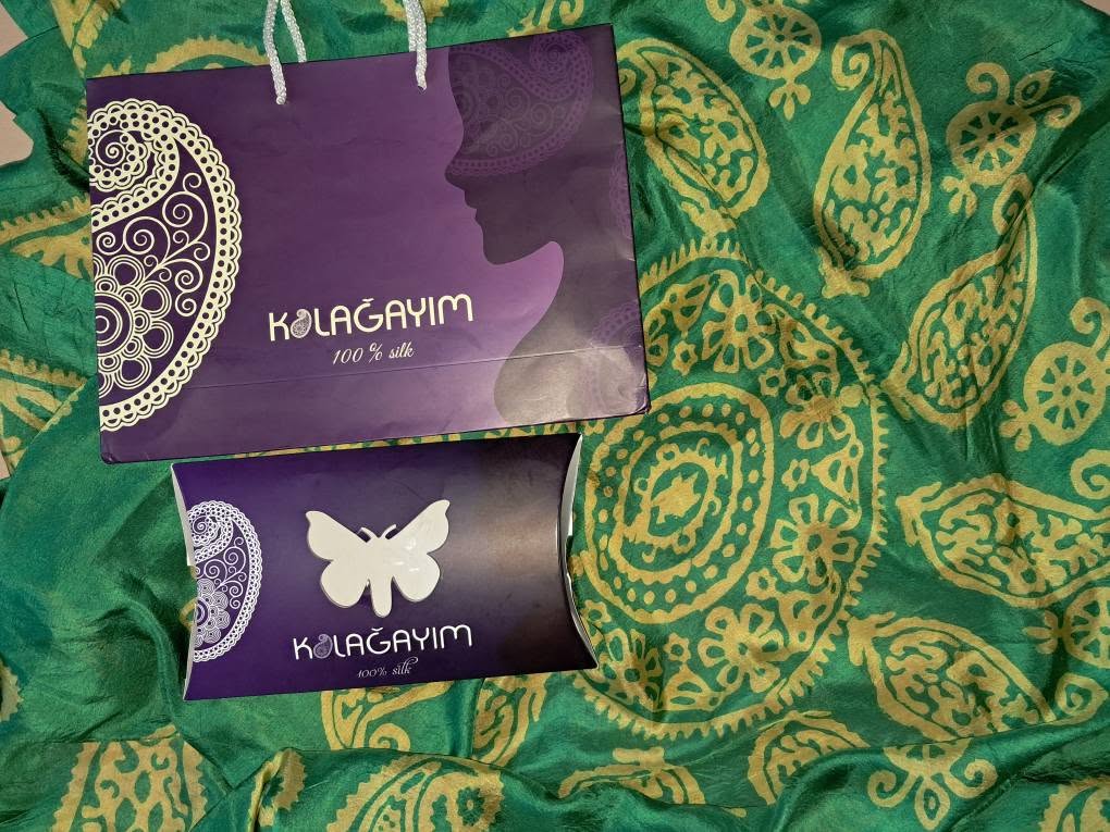 Kolağayım 100% ipək şal 150×150