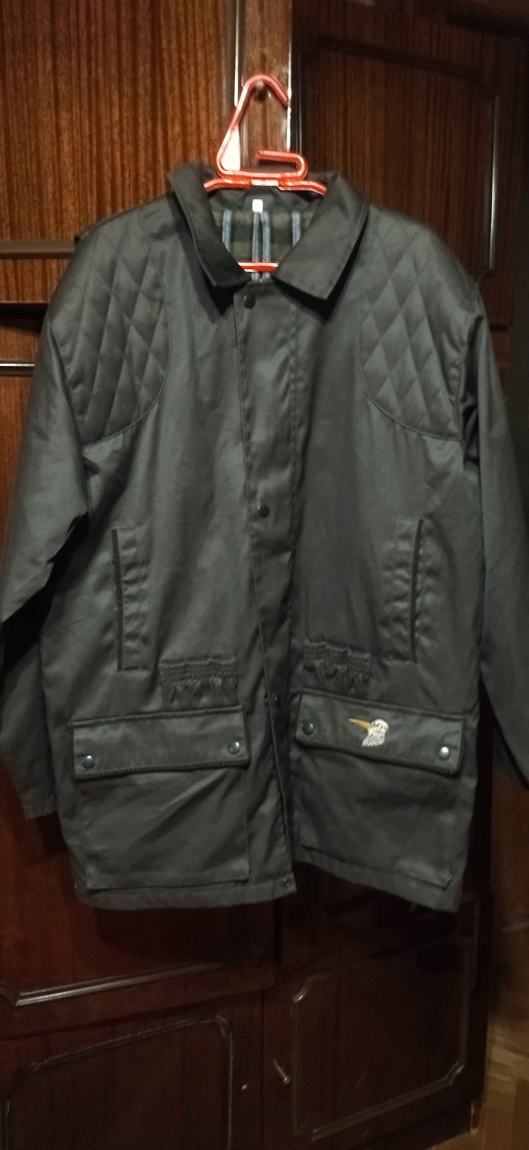 Autumn hunting jacket with cartridge pockets