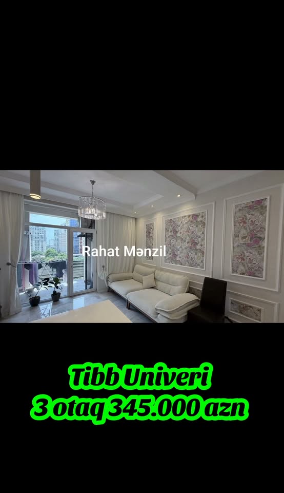 3 otaqlı mənzil satılır, Bakı — 345,000 ₼