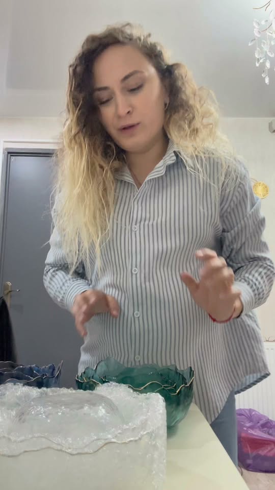 სამეული მინის თასები