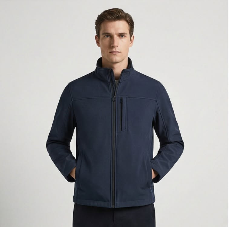 Nautica navy softshell jacket, size M