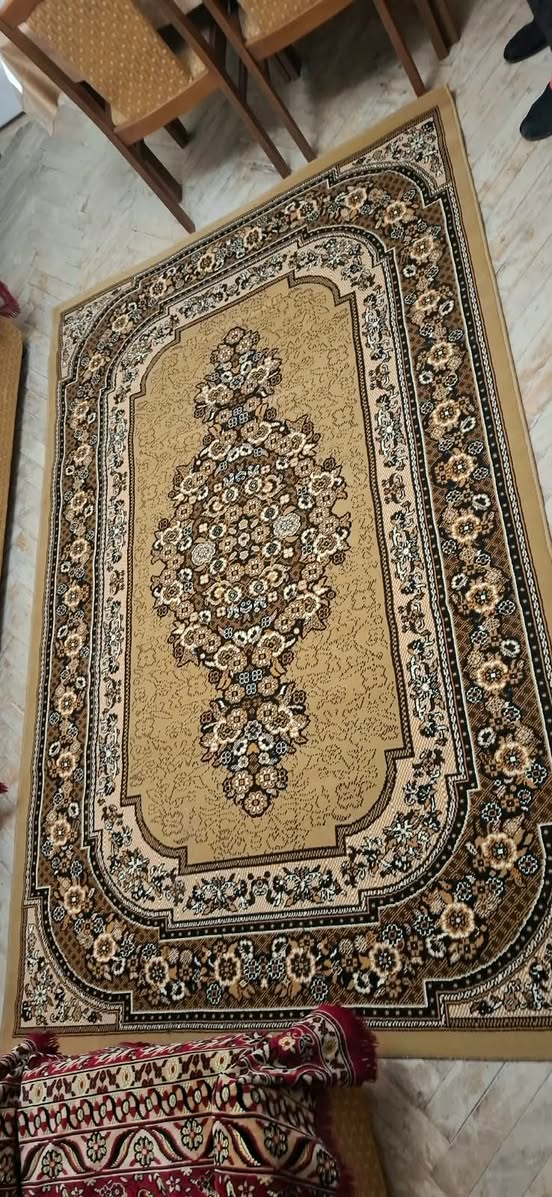 Patterned beige carpet for sale