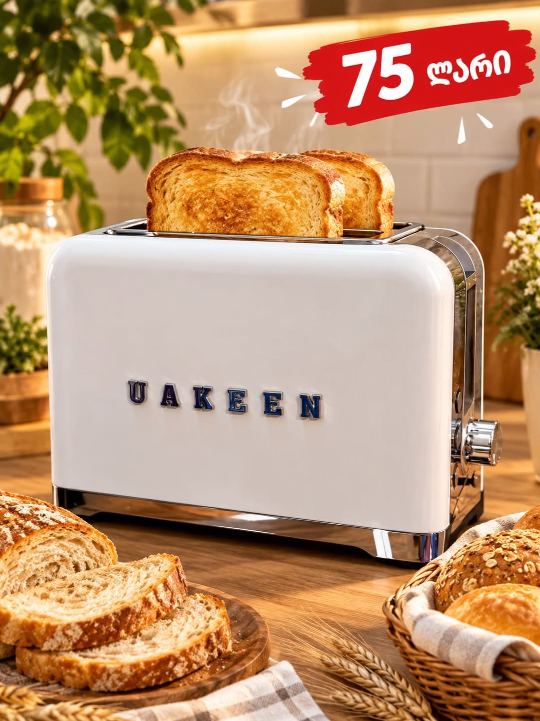 This is UAKEEN two slice toaster