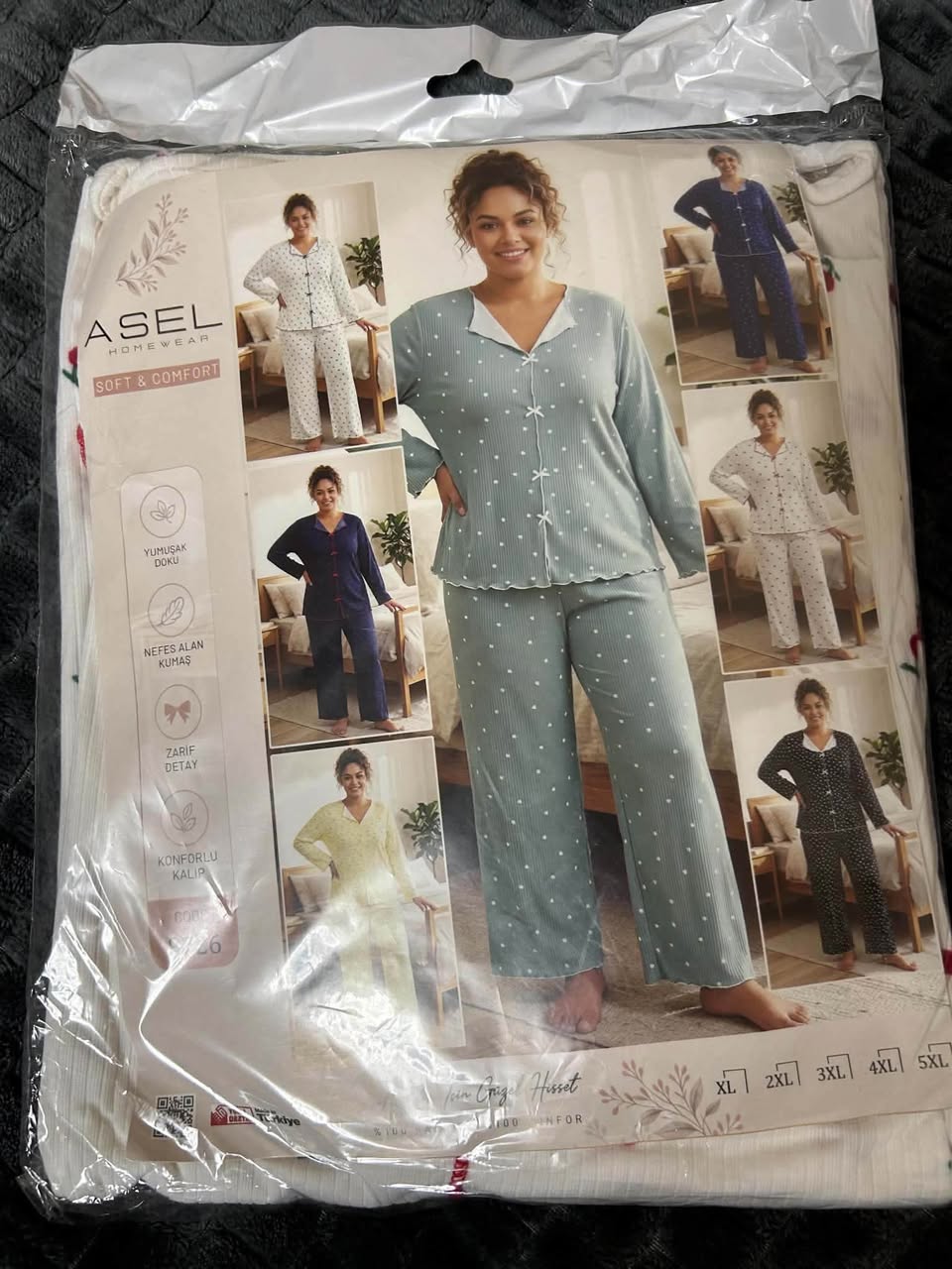 Пижама для сна из ткани XL-5XL