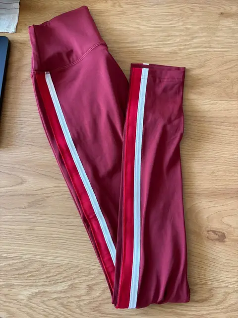 New red sports leggings, size XS
