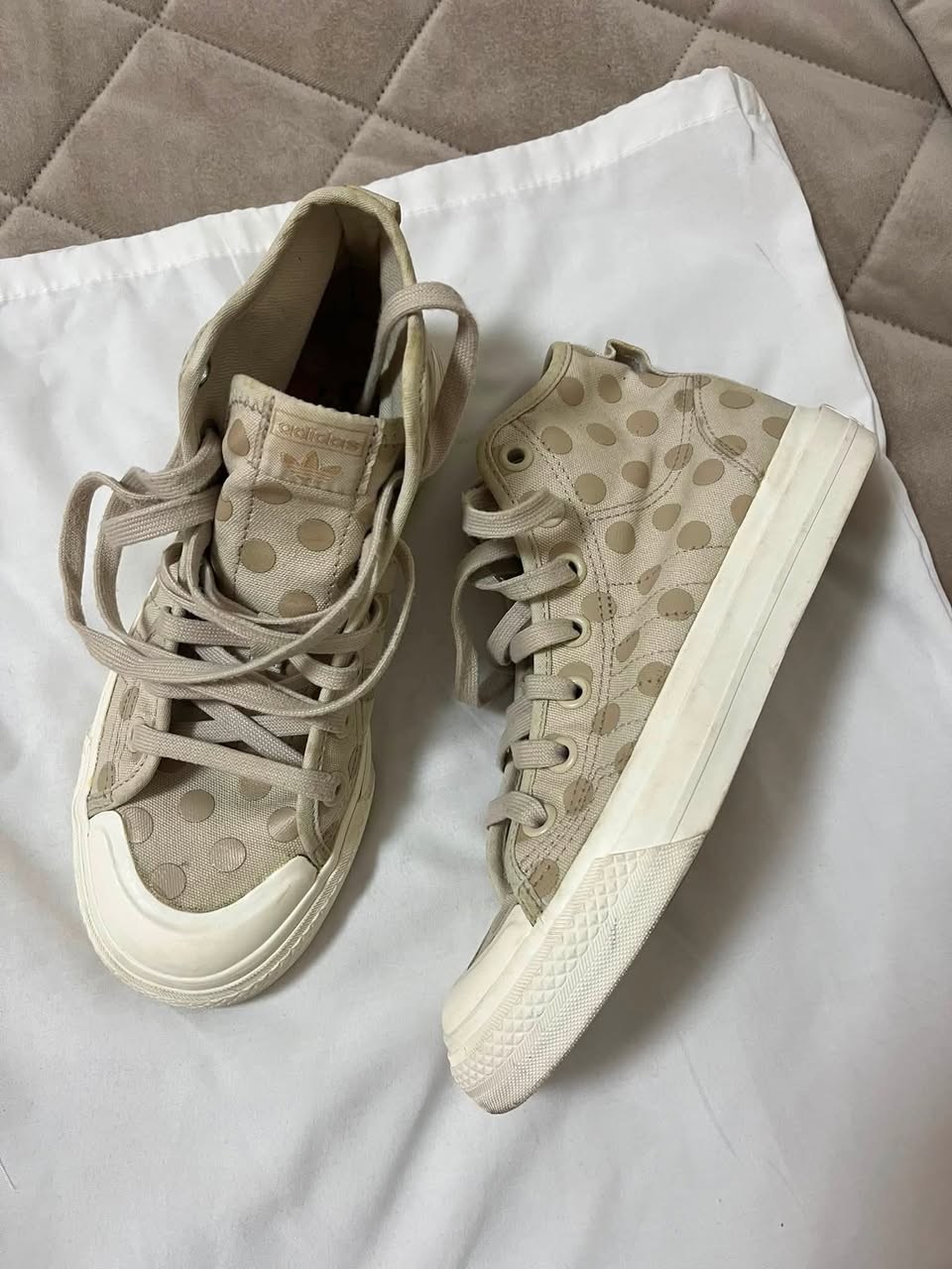 Adidas polka-dot sneakers, size 37