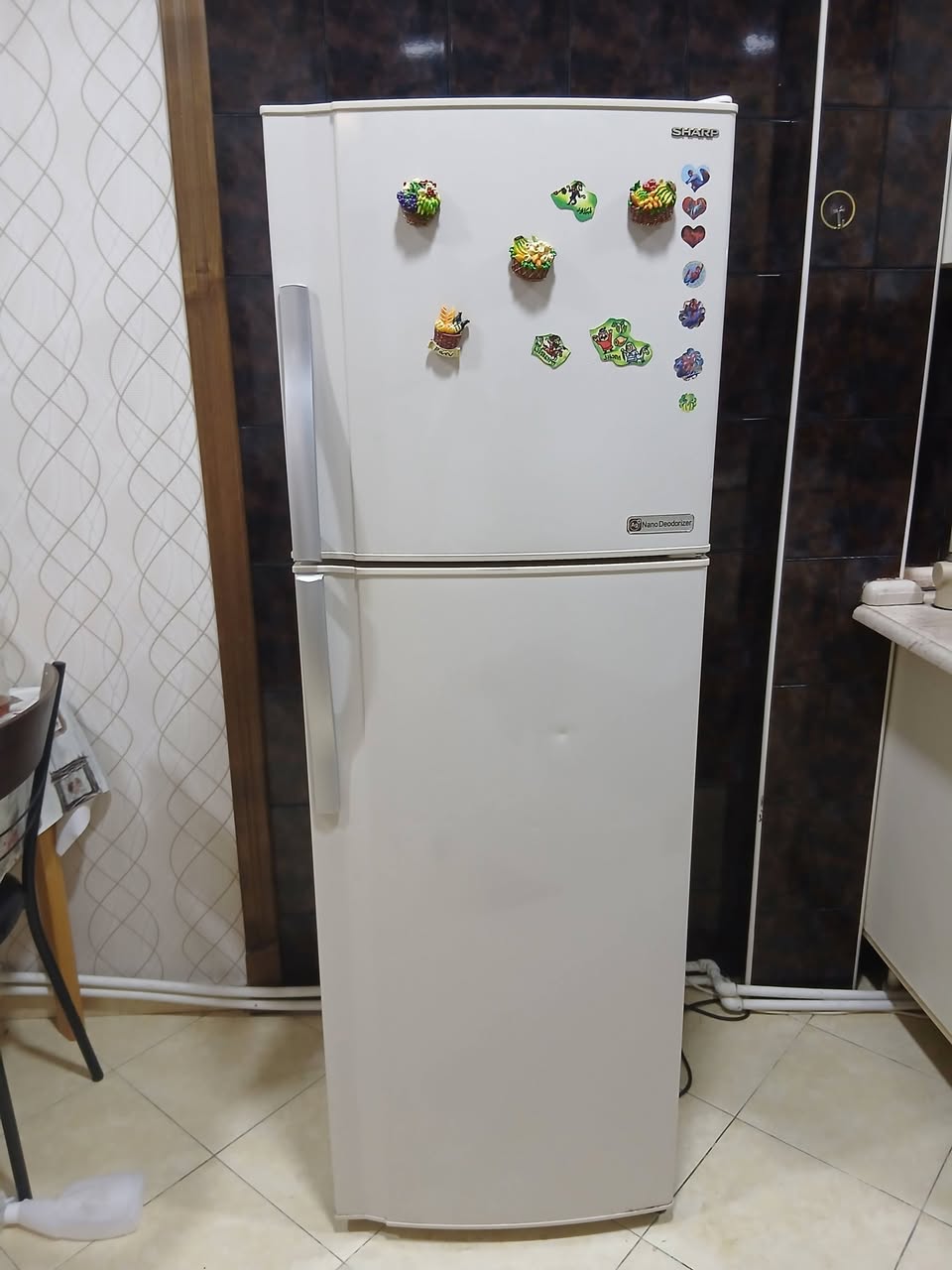 Satılık buzdolabı ideal durumda, renk krem rengi