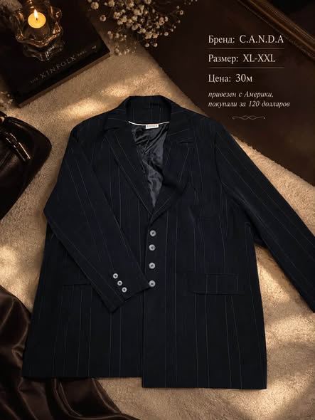 C.A.N.D.A. pinstripe blazer, XL-XXL