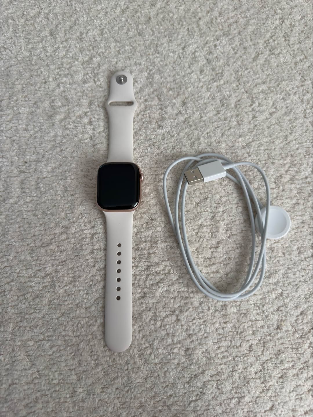 Apple Watch, pil %100, şarj aletiyle birlikte