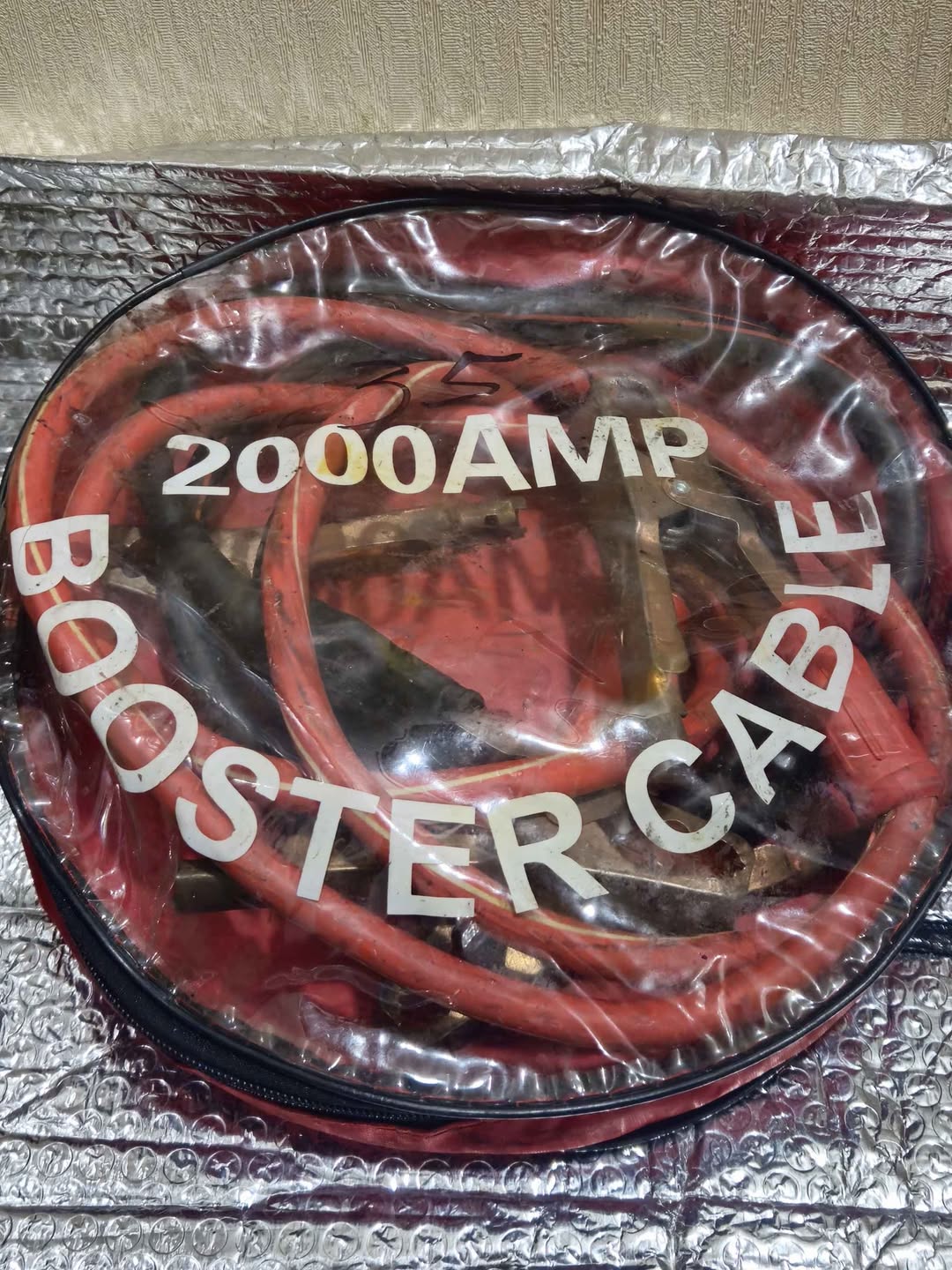 2000A booster cables in bag