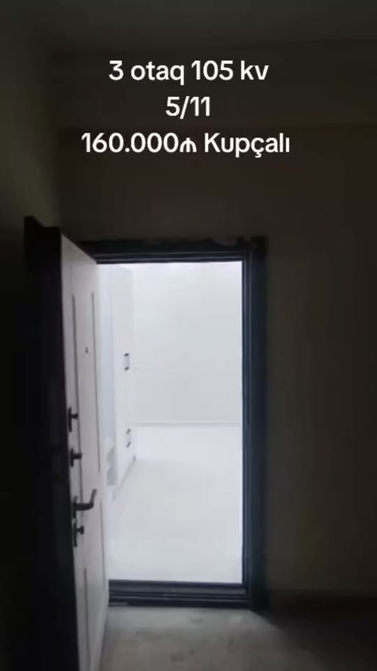 Satılık 3 oda daire, Bakü — 160,000 ₼