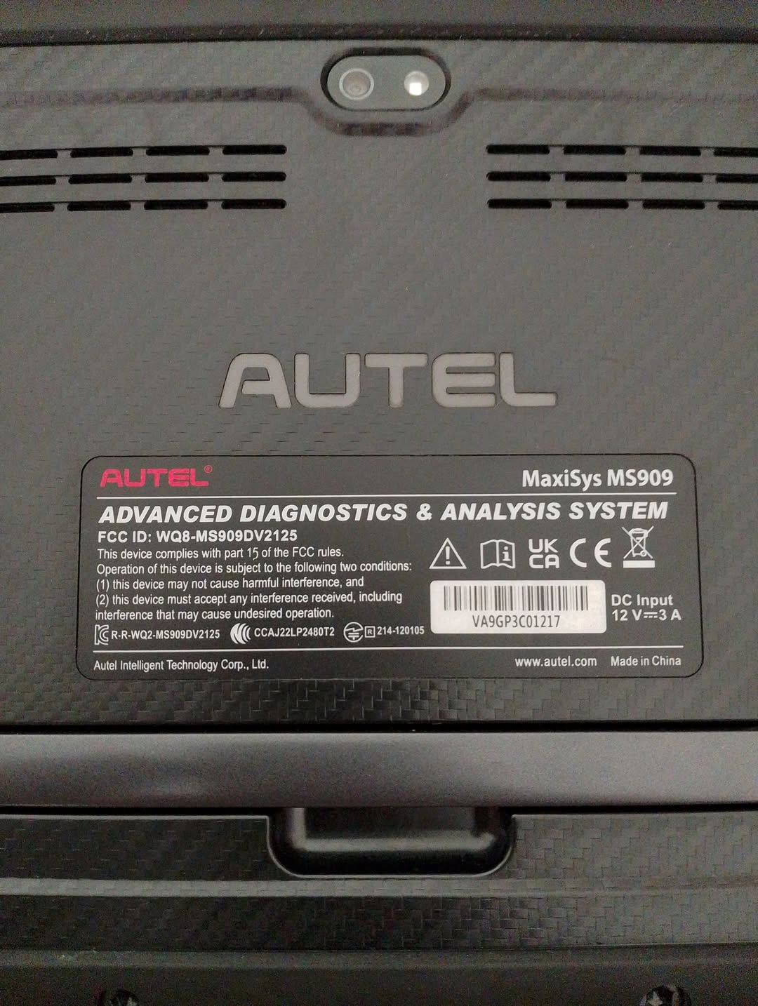 Autel MaxiSys MS909 დიაგნოსტიკური აპარატი
