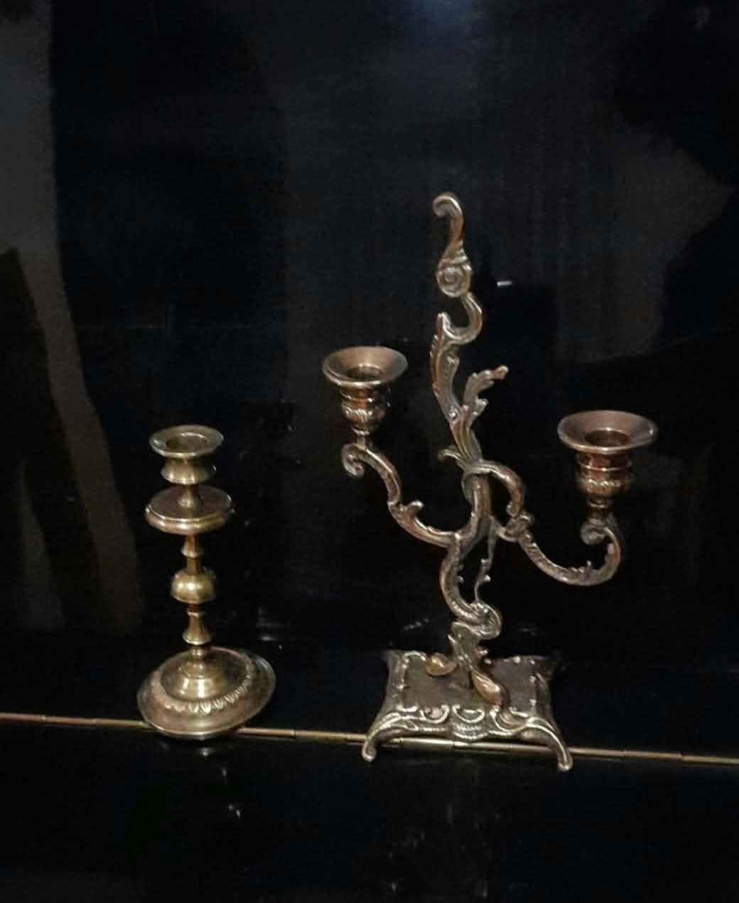 I was given beautiful old-fashioned brass candlesticks from my family