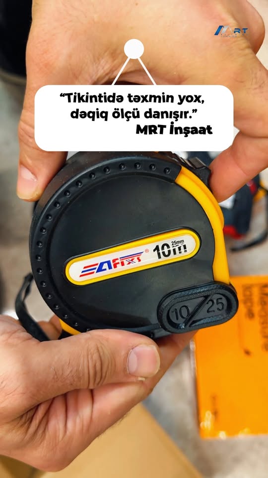 Ölçü ki, iş düz gitsin