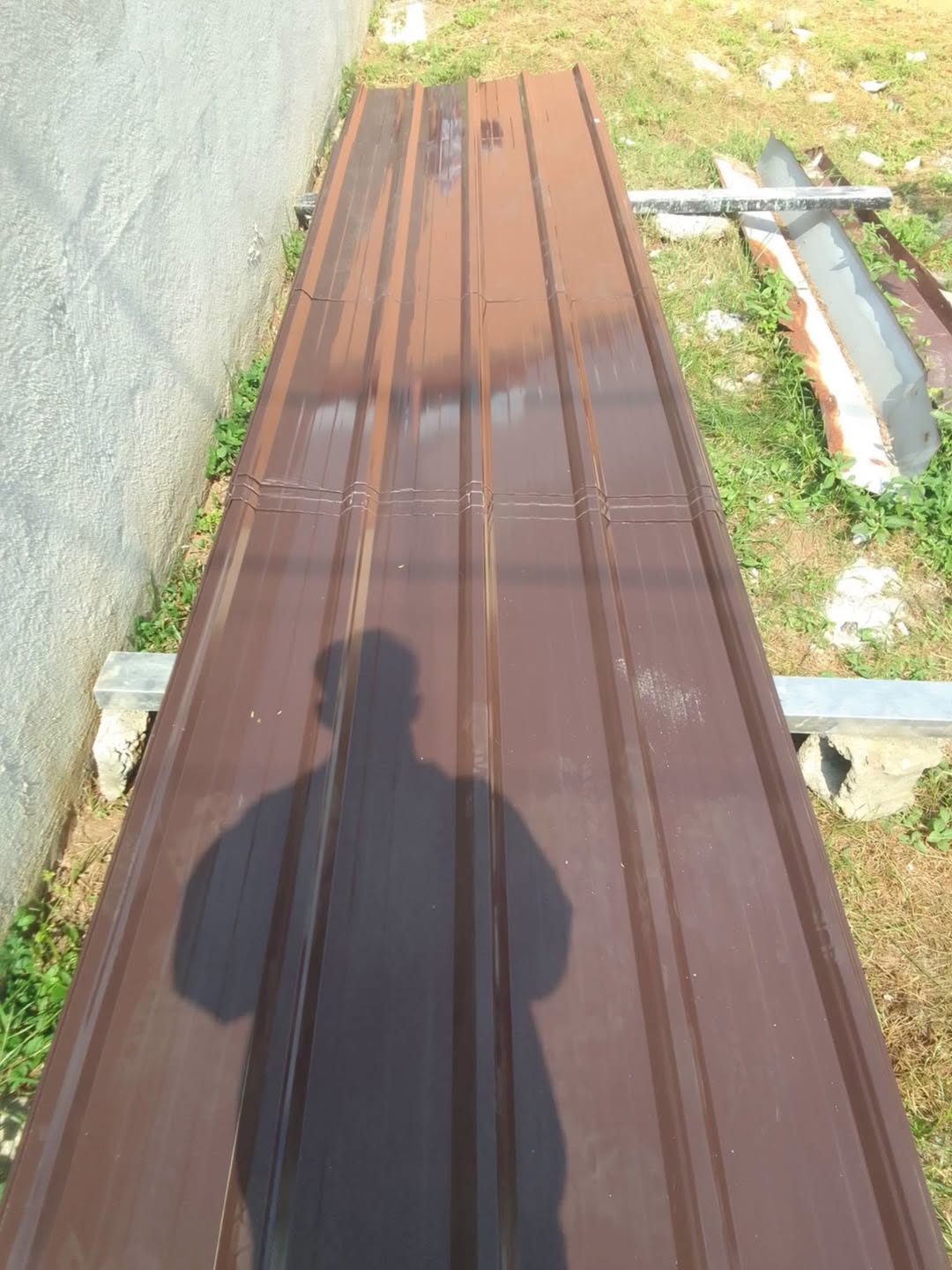 0.45 mm metal çatı sacı, kahverengi