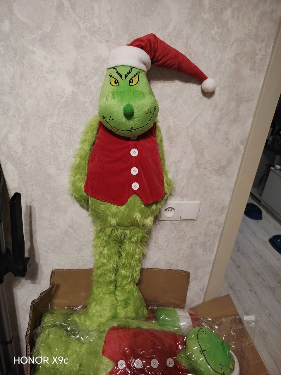Grinch plush toy for New Year