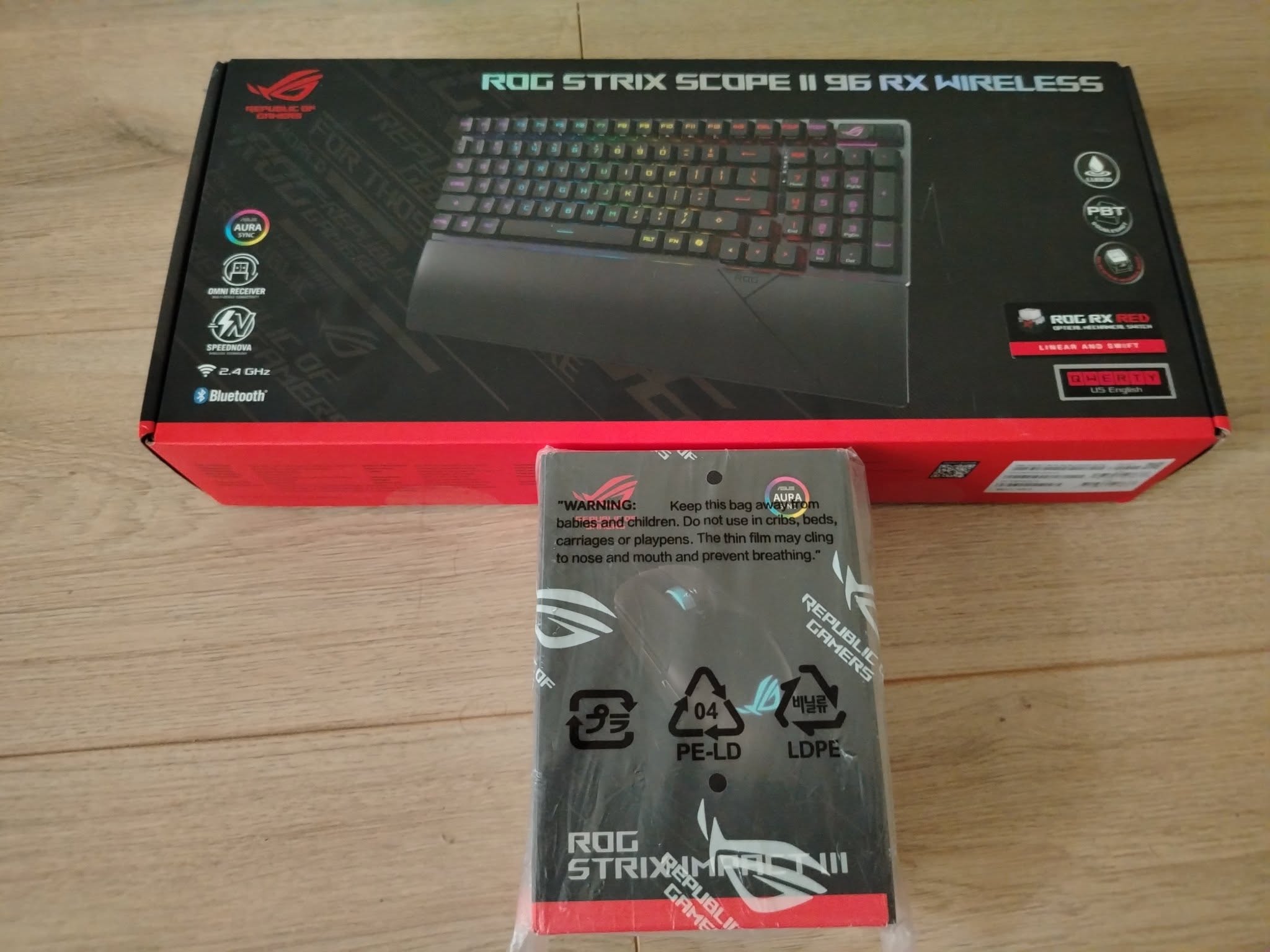 Набор клавиатуры и мыши ASUS ROG