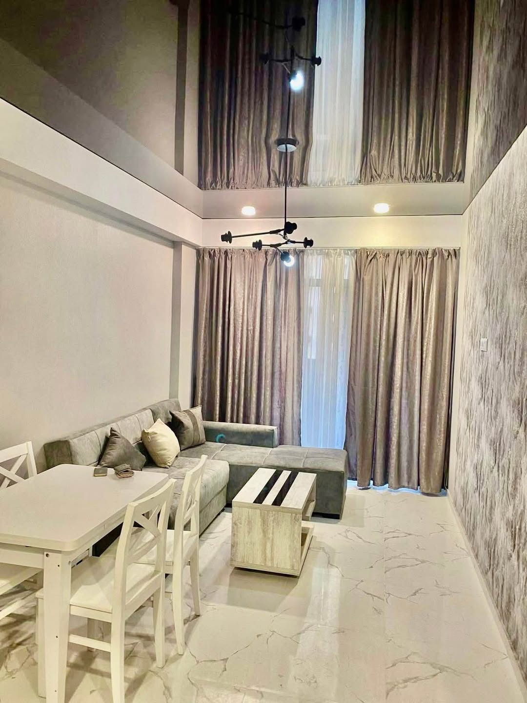 Gldani'de 1 yatak odalı daire, 55 m²