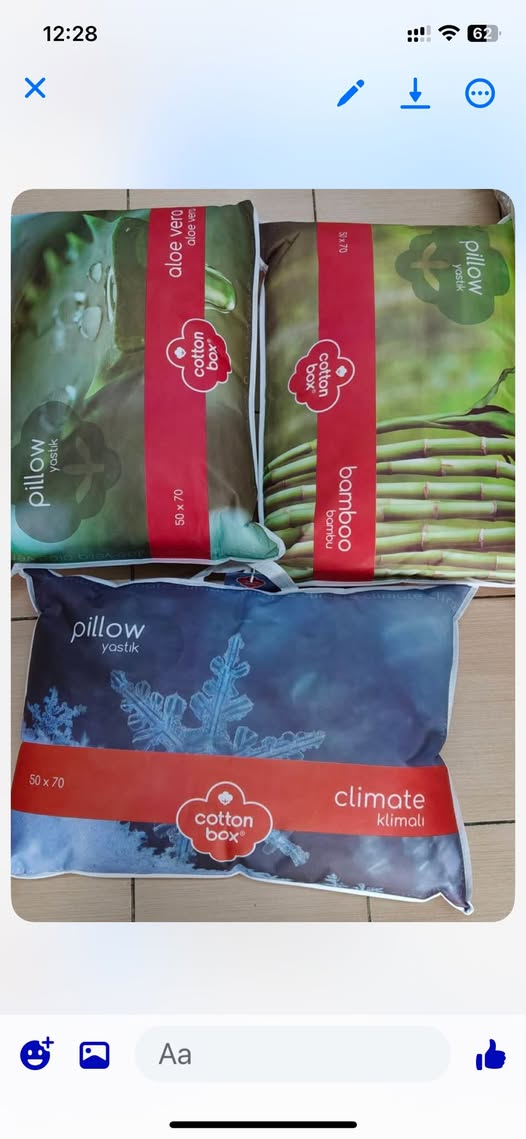 Cotton Box ბამბუკის ბალიშები 50x70