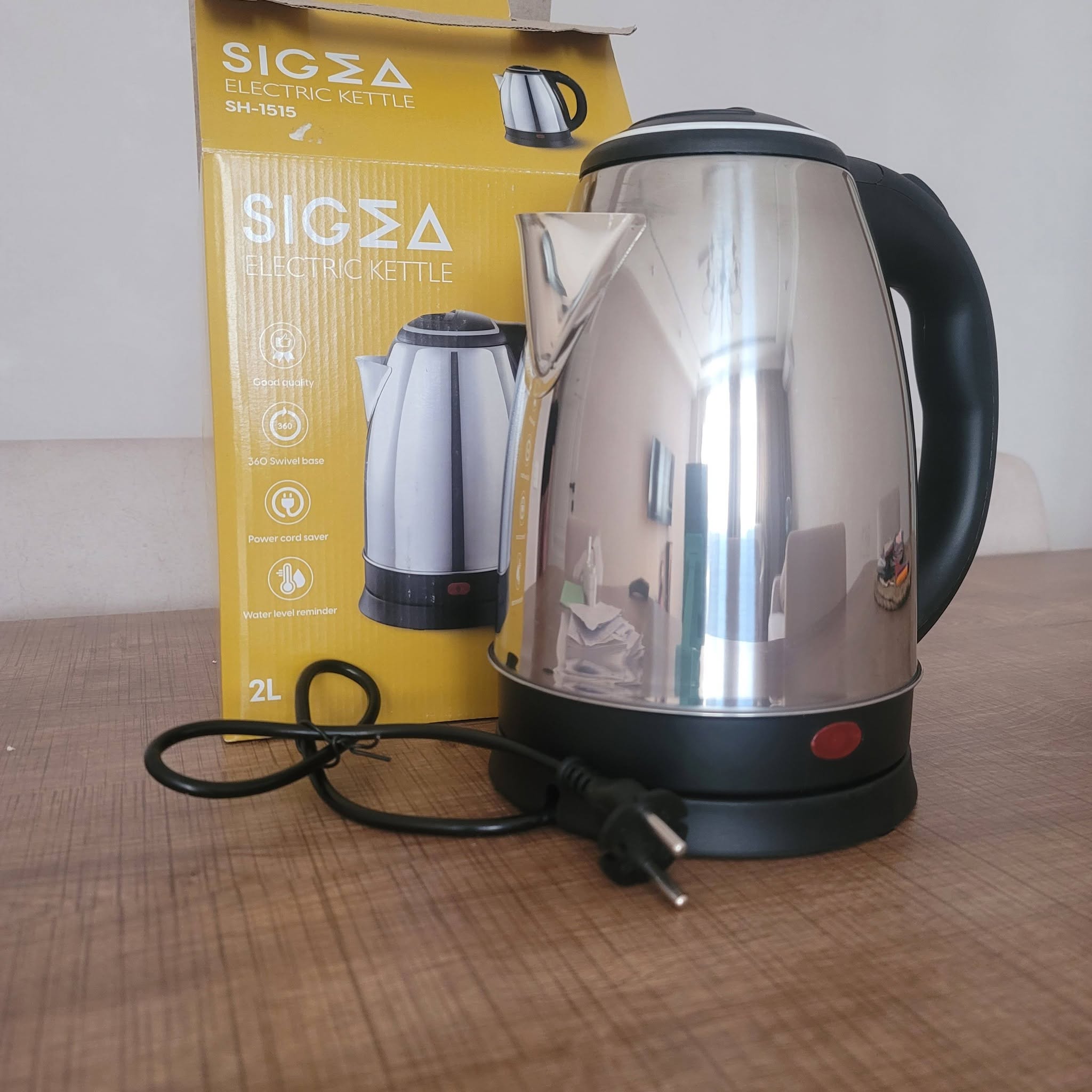 Electric kettle 2 liters, new