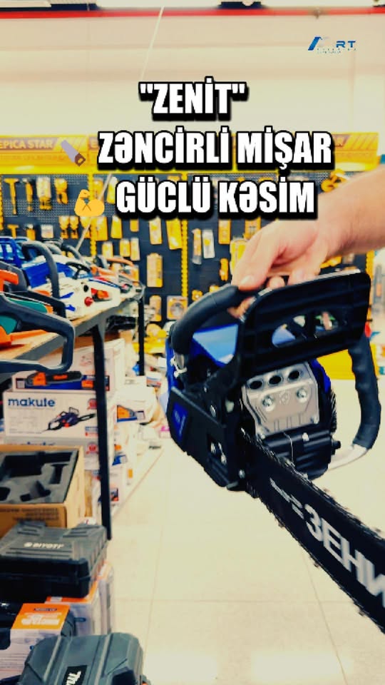 🪚 “Zenit” zəncirli mişar — ağac