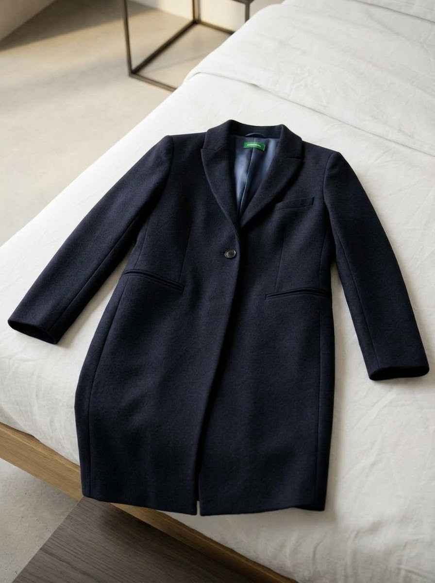 Benetton new navy coat
