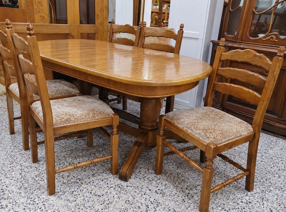 🌿 Büyük Ahşap Açılır Masa ✨ — 800₾