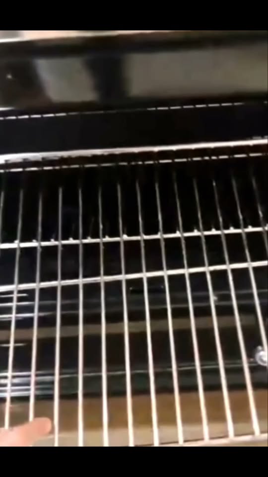 Professional cleaning of the oven from fat buildup! Accumulated