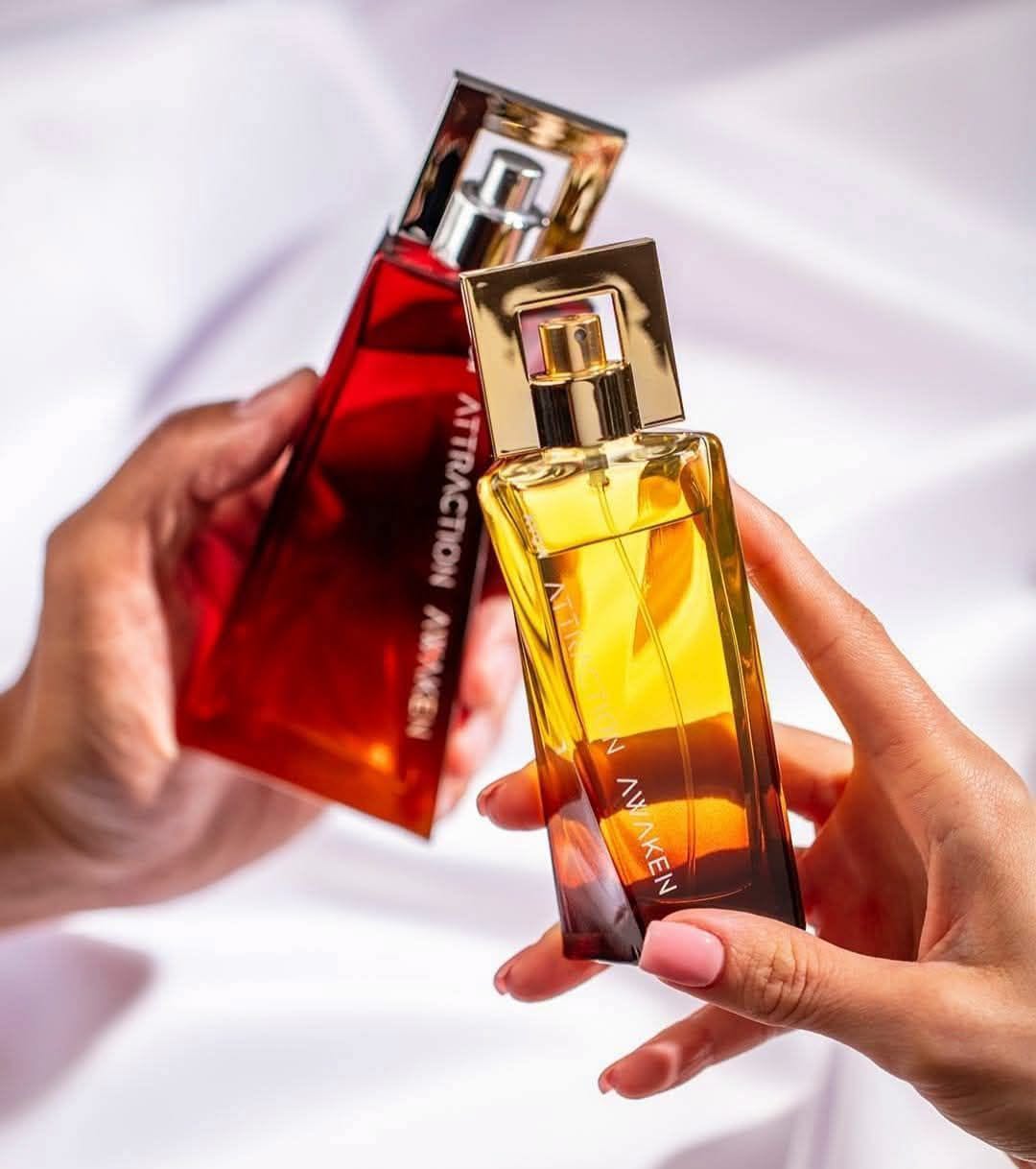 Women's and men's perfume, each one