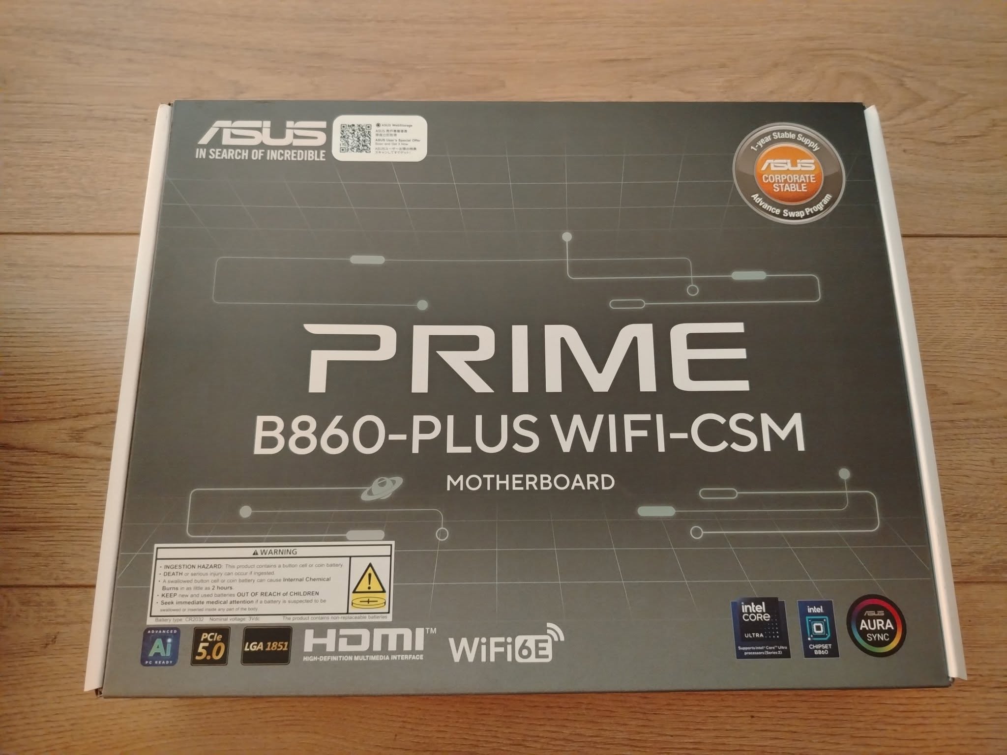 ASUS PRIME B860-PLUS WIFI დედაპლატა
