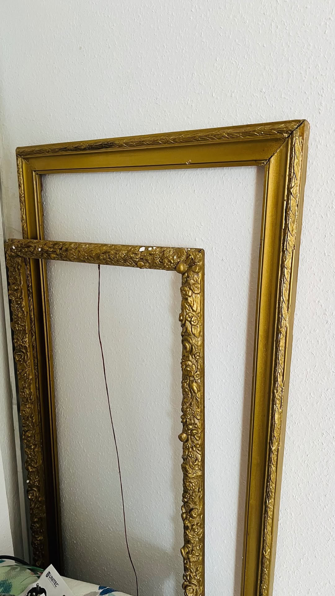 Golden frames (two pieces)